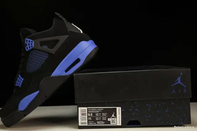 MaikeSneakers Royal Black CT8527-018 Jordan Game Retro 4 0324